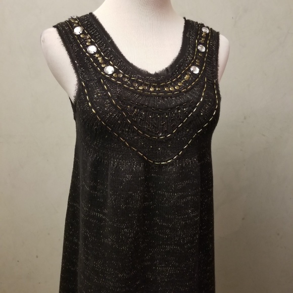 Vivienne Tam Sweater beaded sleeveless dress (M29) - Picture 2 of 6